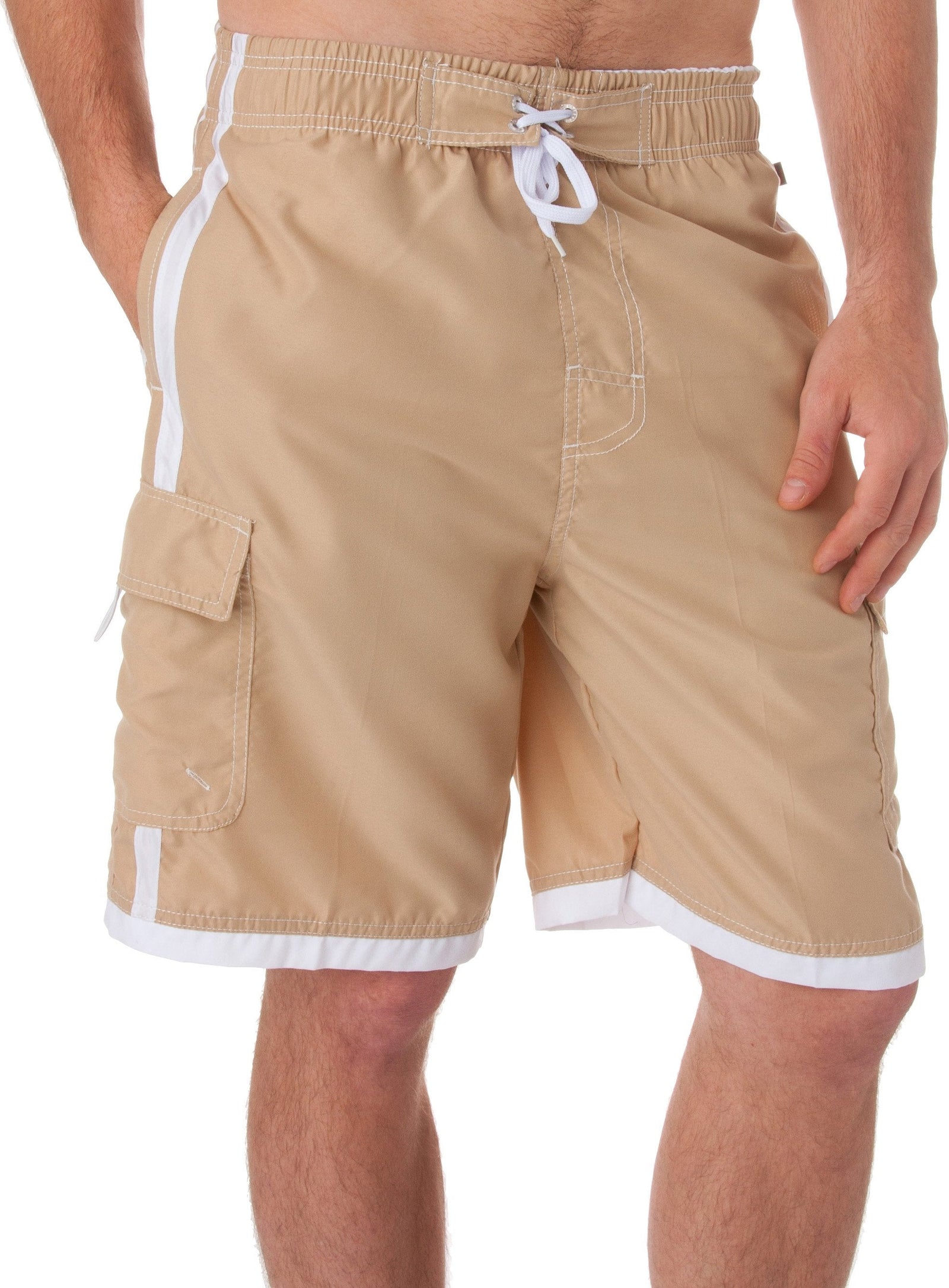 Bañador Sakkas para hombre con rayas en contraste, estilo skate y surf
