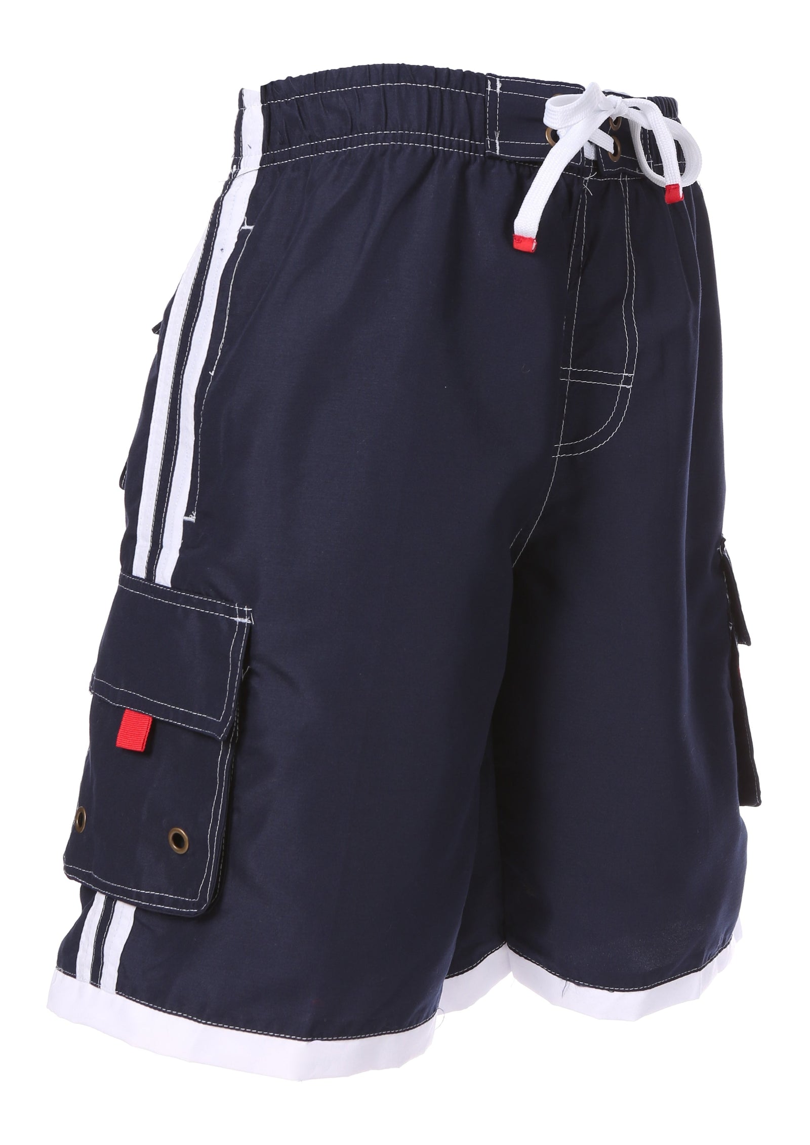 Bañador Sakkas para hombre con rayas en contraste, estilo skate y surf