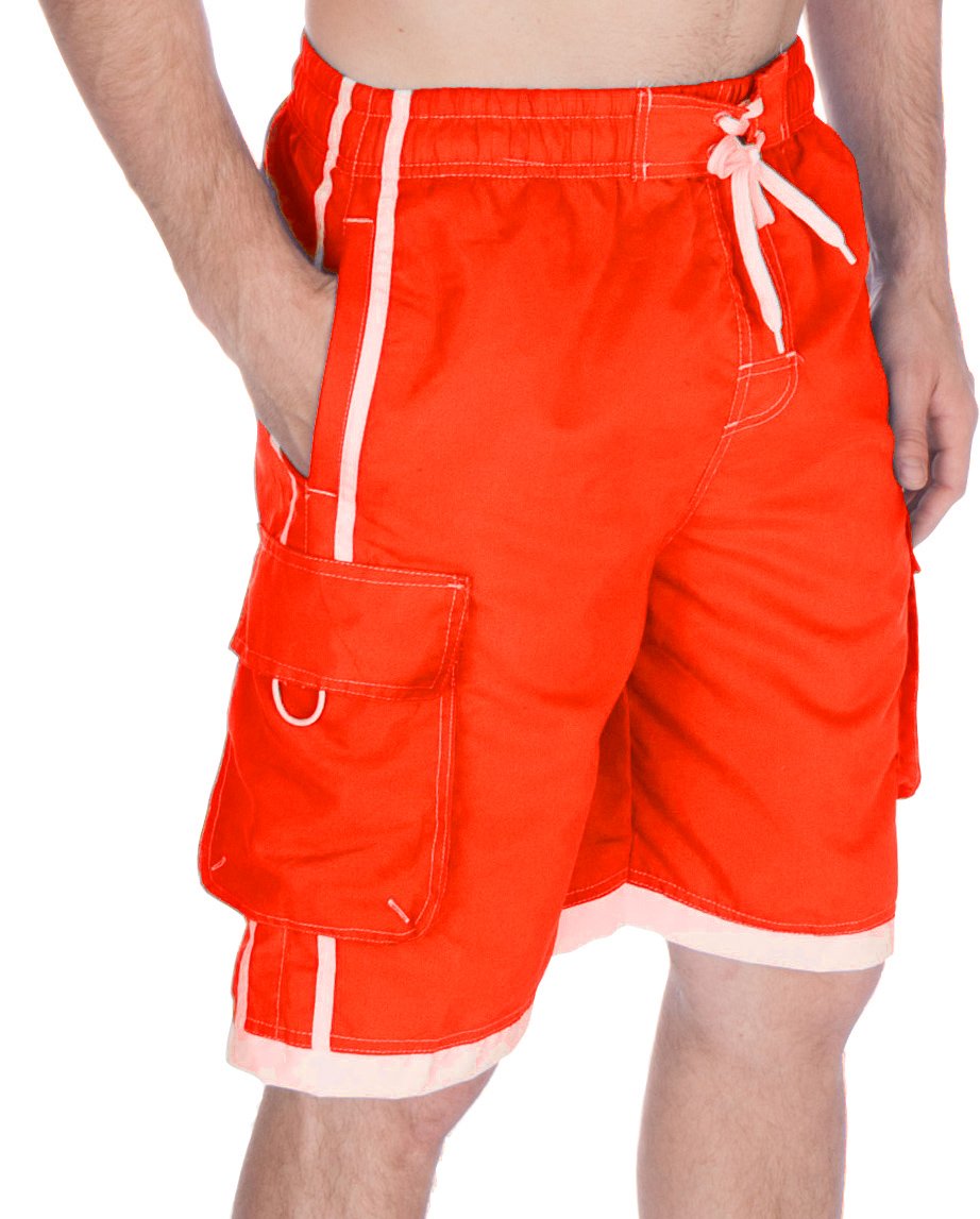 Bañador Sakkas para hombre con rayas en contraste, estilo skate y surf