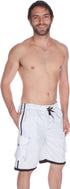 Bañador Sakkas para hombre con rayas en contraste, estilo skate y surf