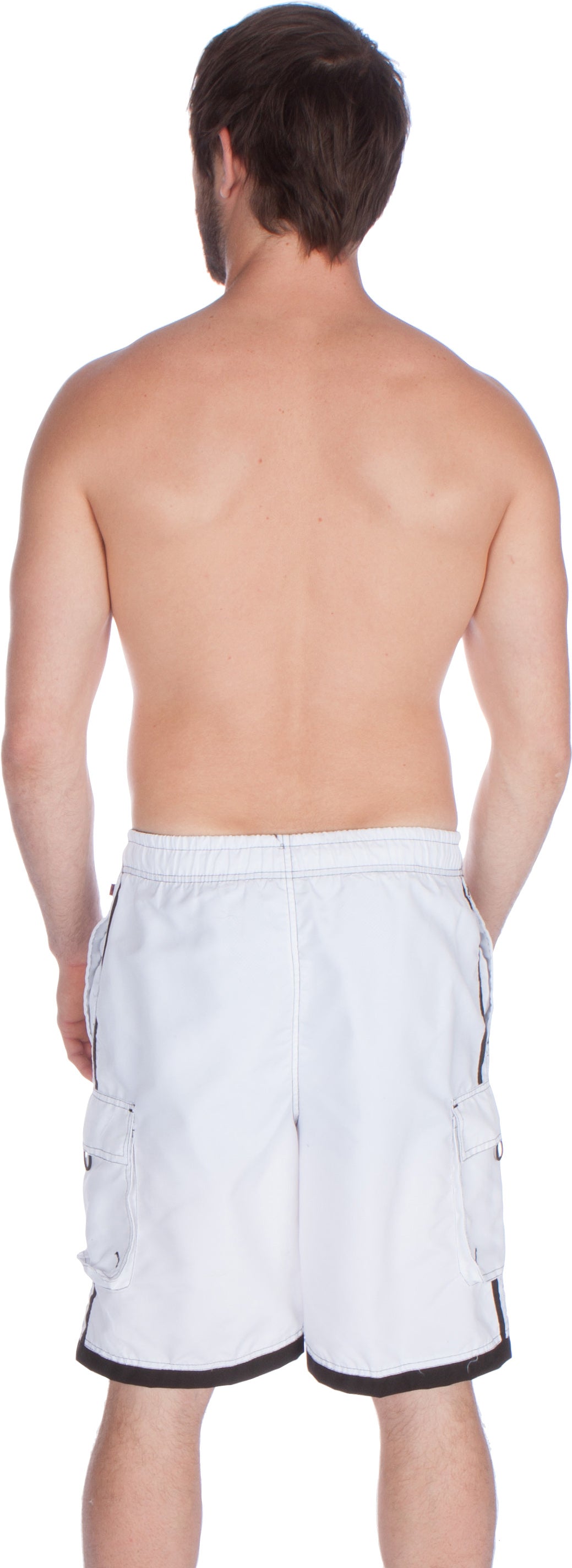 Bañador Sakkas para hombre con rayas en contraste, estilo skate y surf
