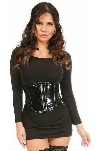 Top Drawer Black Patent Steel Boned Mini Cincher