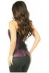 Top Drawer Plum Brocade Steel Boned Corset