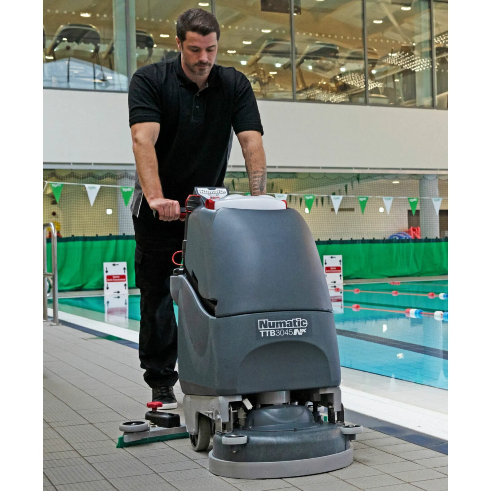 NaceCare TGB 817NX Battery Walk Behind Scrubber – 17