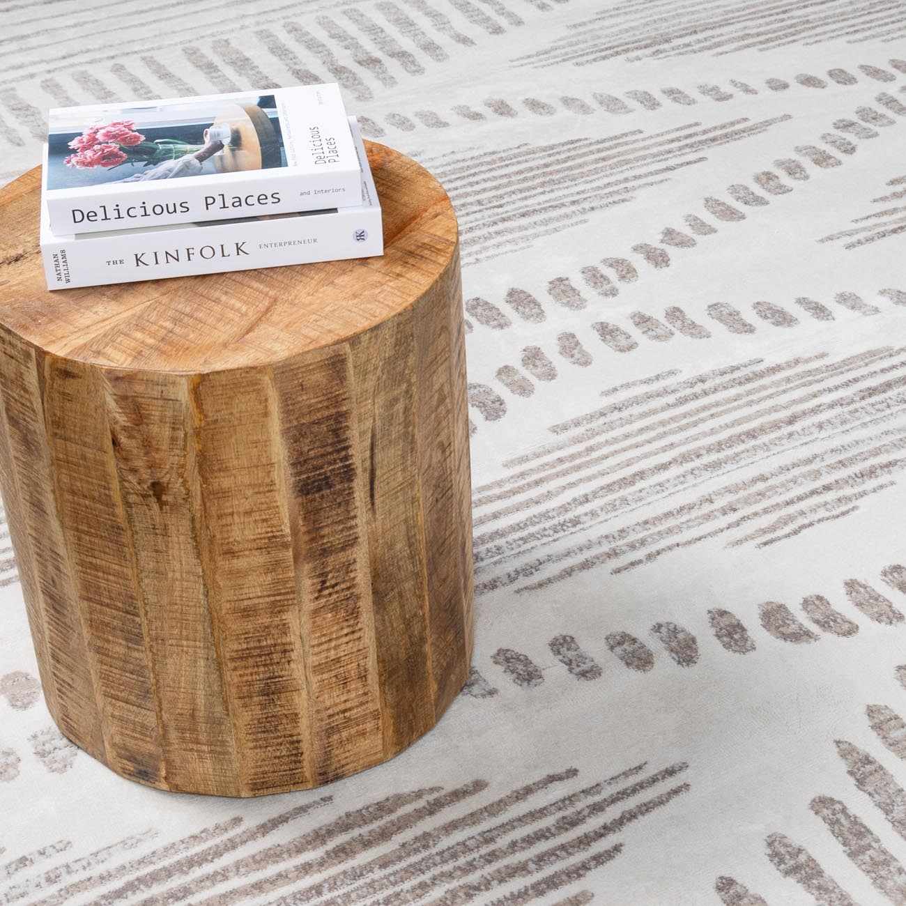 Alfombra beige Tigrisis 2328