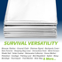 Thermal Foil Weatherproof Emergency Blanket - Pack of 5