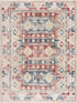 Alfombra azul y rosa Bindi