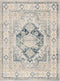 Alfombra con medallón azul de Brend