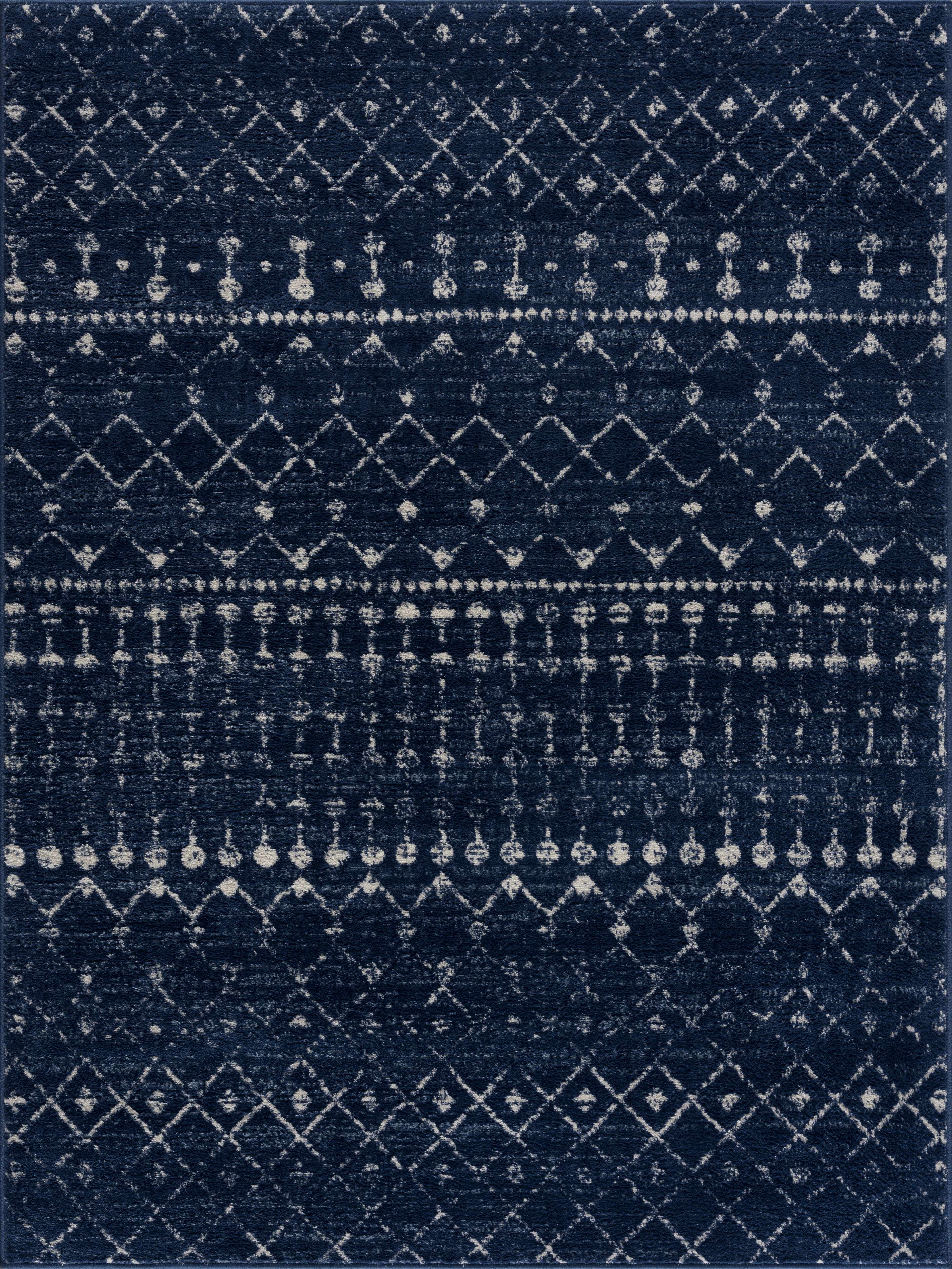Alfombra azul marino Tigrican 2335