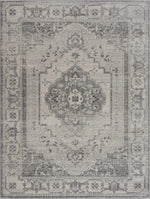 Alfombra Tigried color marfil y gris 2315 - Liquidación