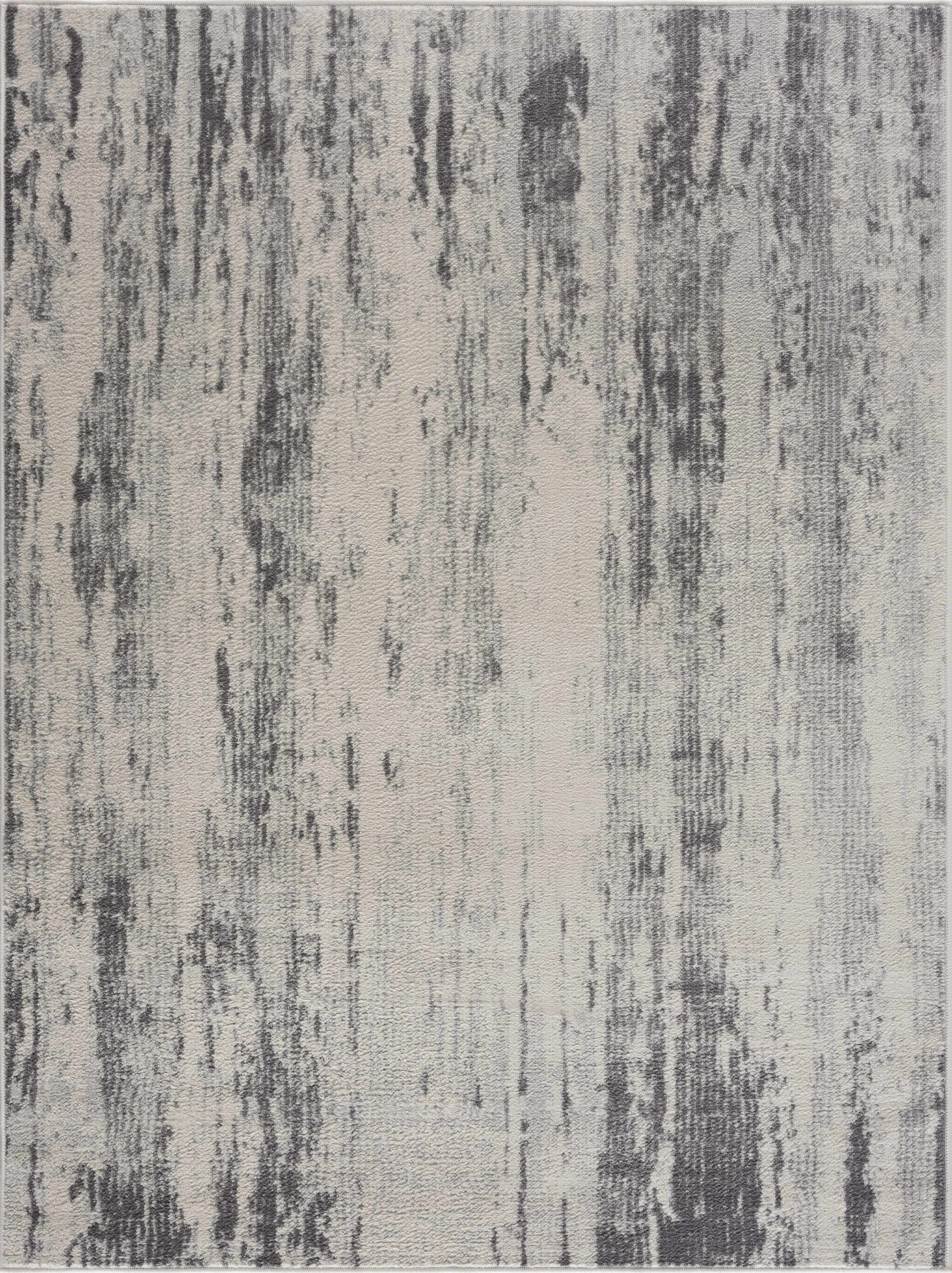 Alfombra abstracta Tigrima 2320 marfil y gris - Promoción