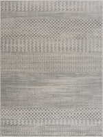 Alfombra azteca Tigri en color marfil y gris 2318 - Oferta