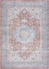 Alfombra lavable con medallón Bagamanoc marrón - Liquidación