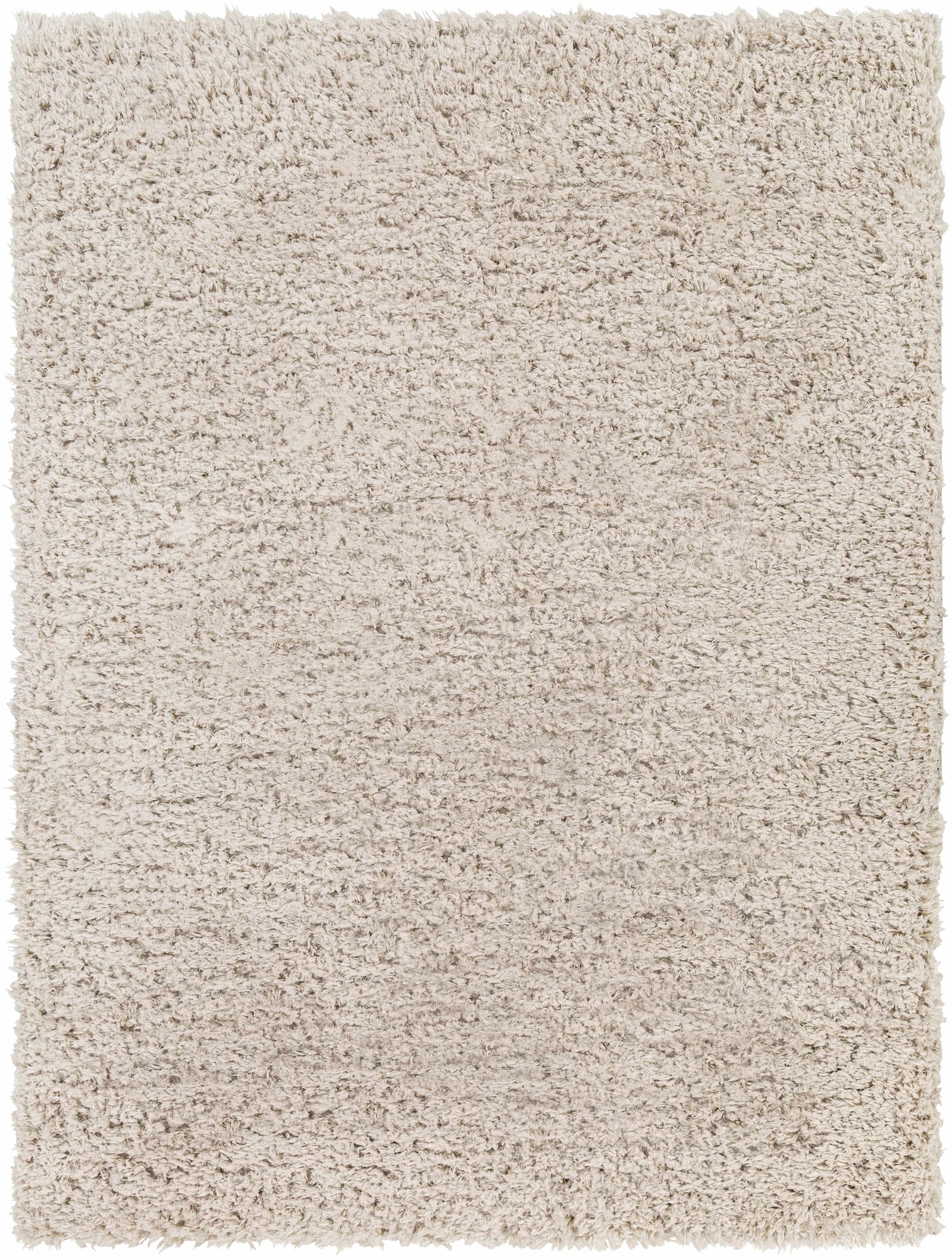 Alfombra peluda de color avena sólida Siari