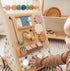 Tiny Land Baby Push Walker, Wooden Baby Walker for Girls, Adjustable Speed Walkers for Baby Boys, Montessori Walker Toy, Baby Activity Center, Push Toys for Kids Development (Morandi)
