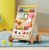 Tiny Land Baby Push Walker, Wooden Baby Walker for Girls, Adjustable Speed Walkers for Baby Boys, Montessori Walker Toy, Baby Activity Center, Push Toys for Kids Development (Rainbow)
