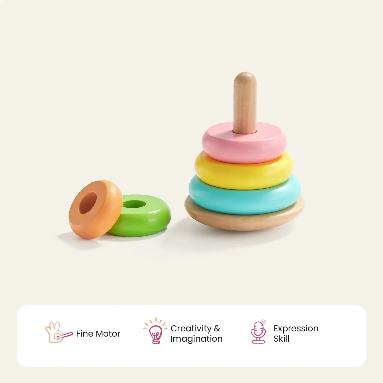 Tiny Land Montessori Toys Set for Infants (10-12 month)