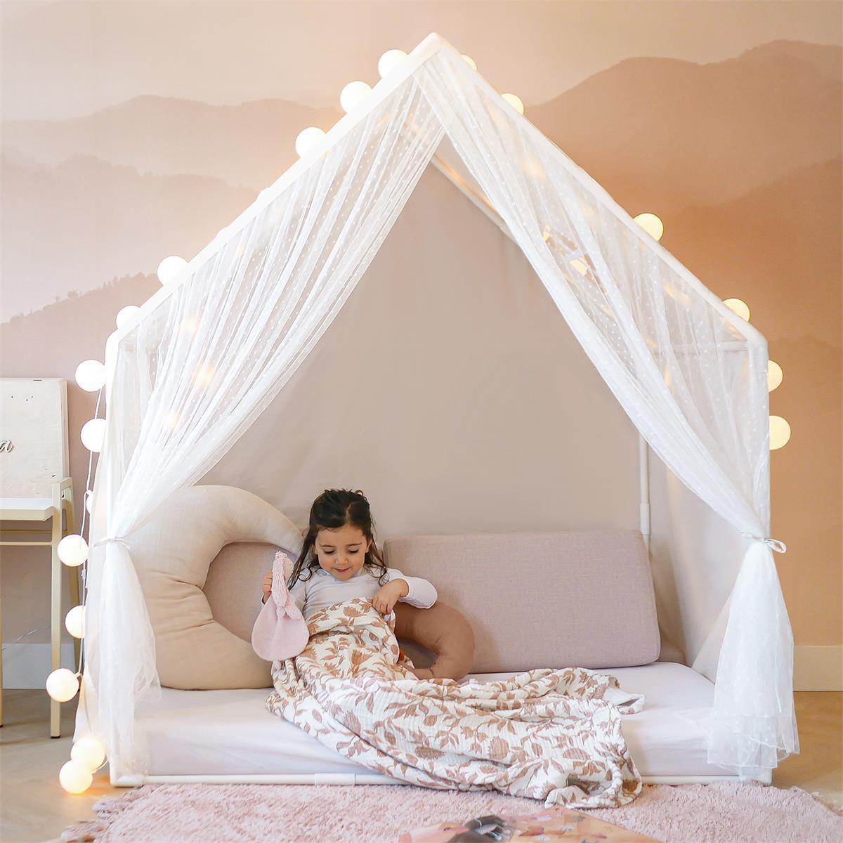 Tiny Land Large Space Play House with Star Lights