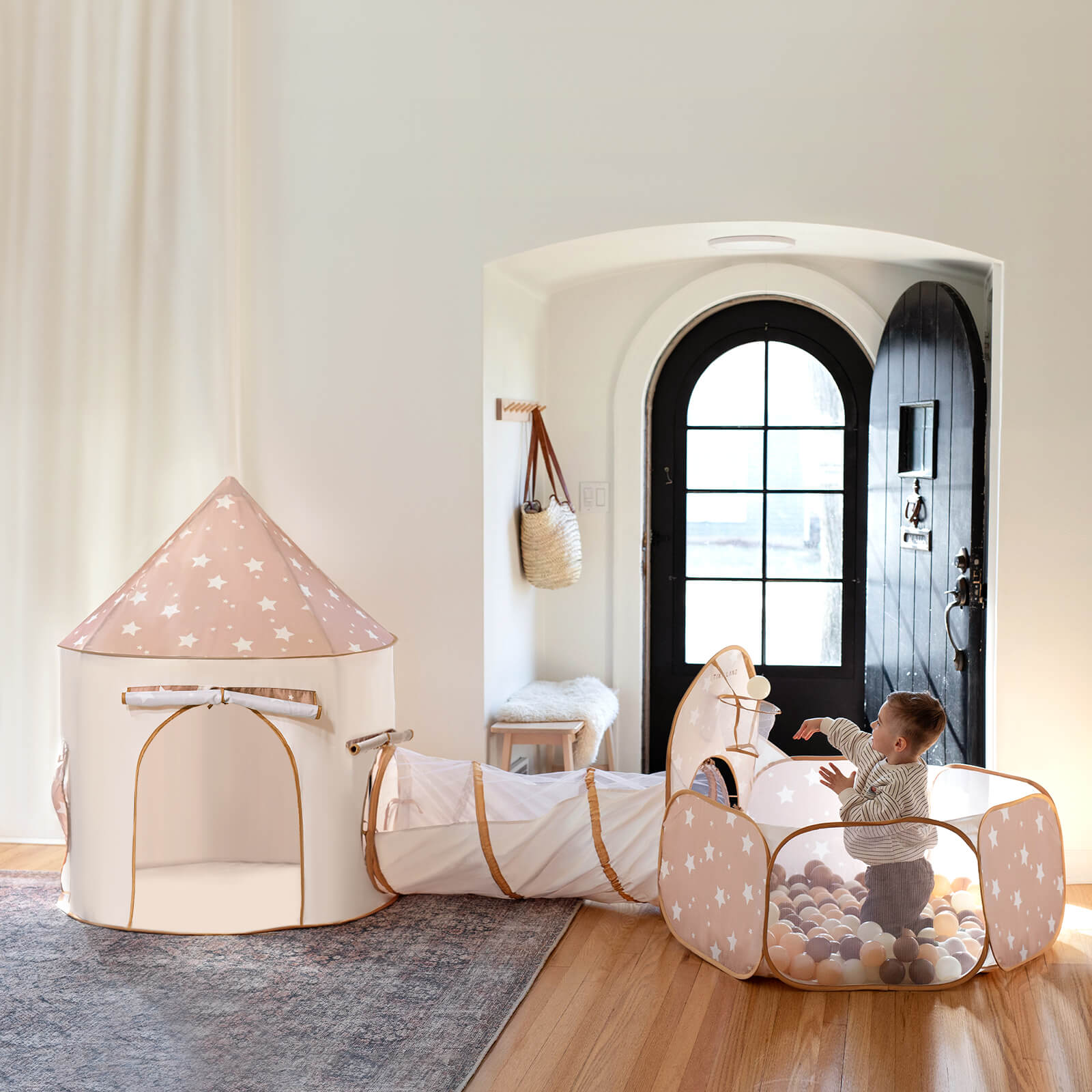 Tiny Land Compact Adventure 3-in-1 Play Tunnel With no Balls