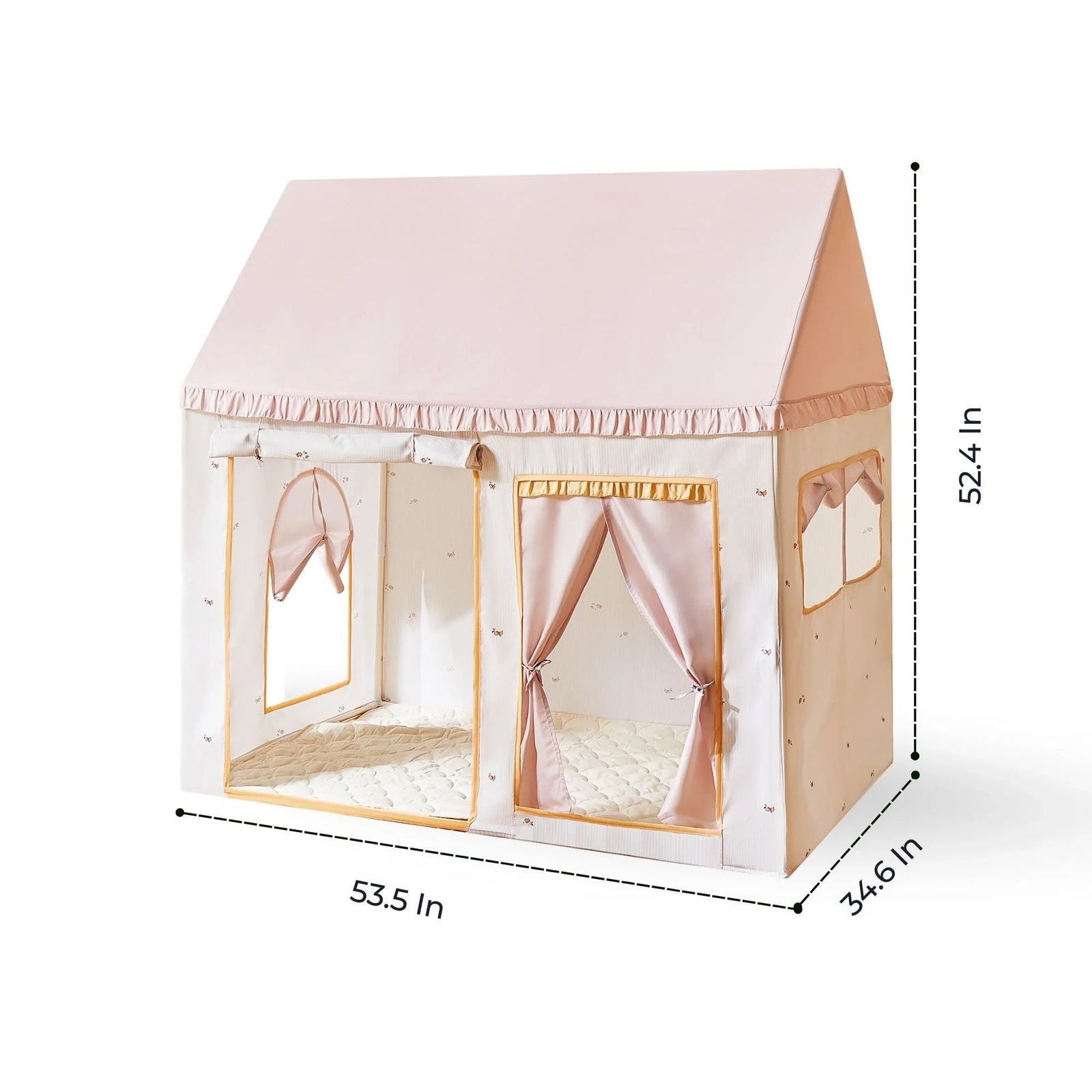Tiny Land Sweet Citrus Kid's Play Tent -  Creamy white/pink
