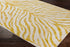 Alfombra con estampado de cebra en amarillo Terra - Liquidación