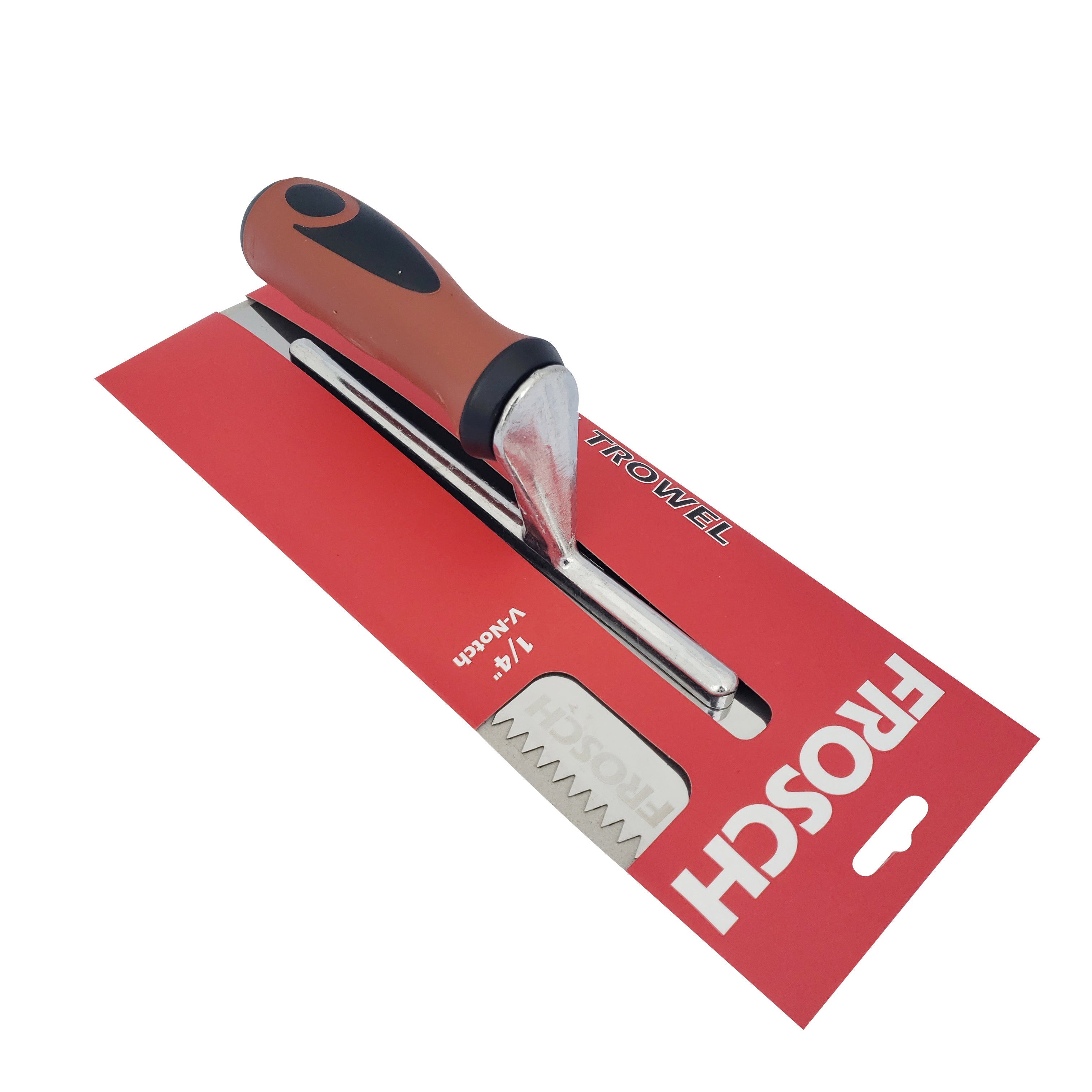 Stainless Steel V-Notch Trowel - 1/4"