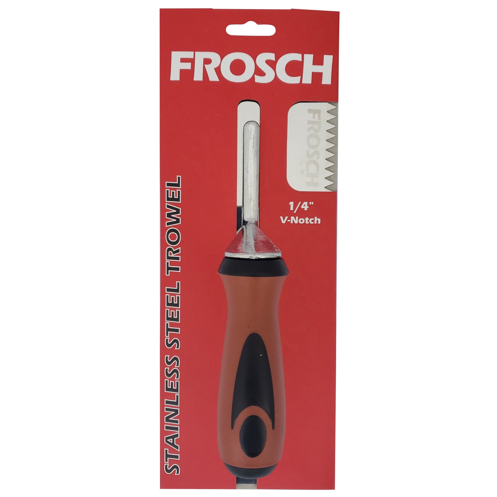 Stainless Steel V-Notch Trowel - 1/4