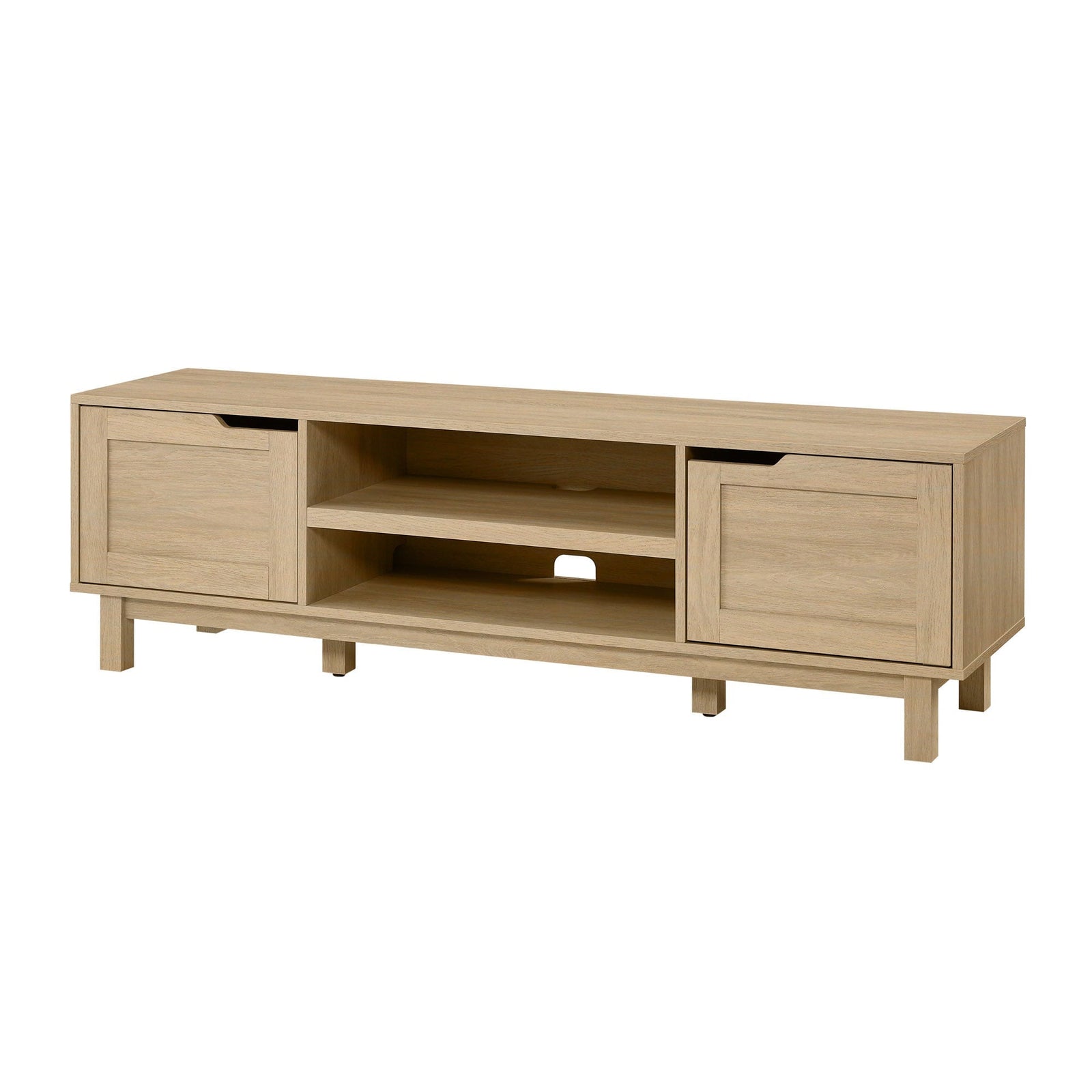 Mueble de TV moderno Tromso de 2 puertas para televisores de hasta 65”