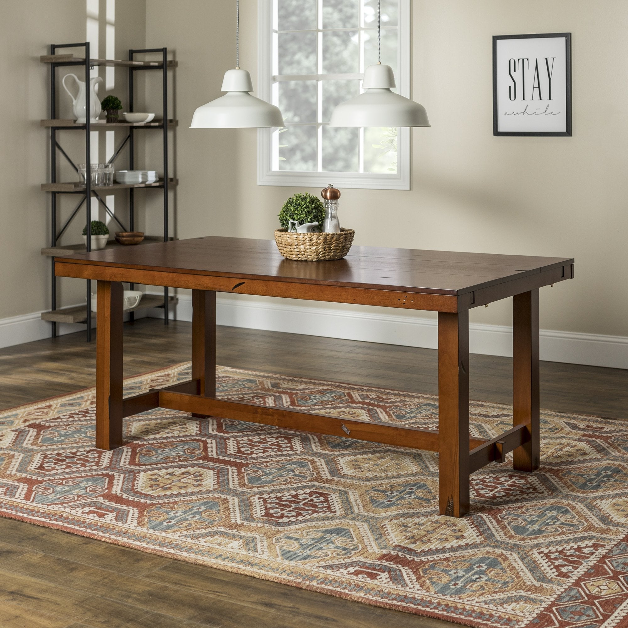 Mesa de comedor de madera Huntsman