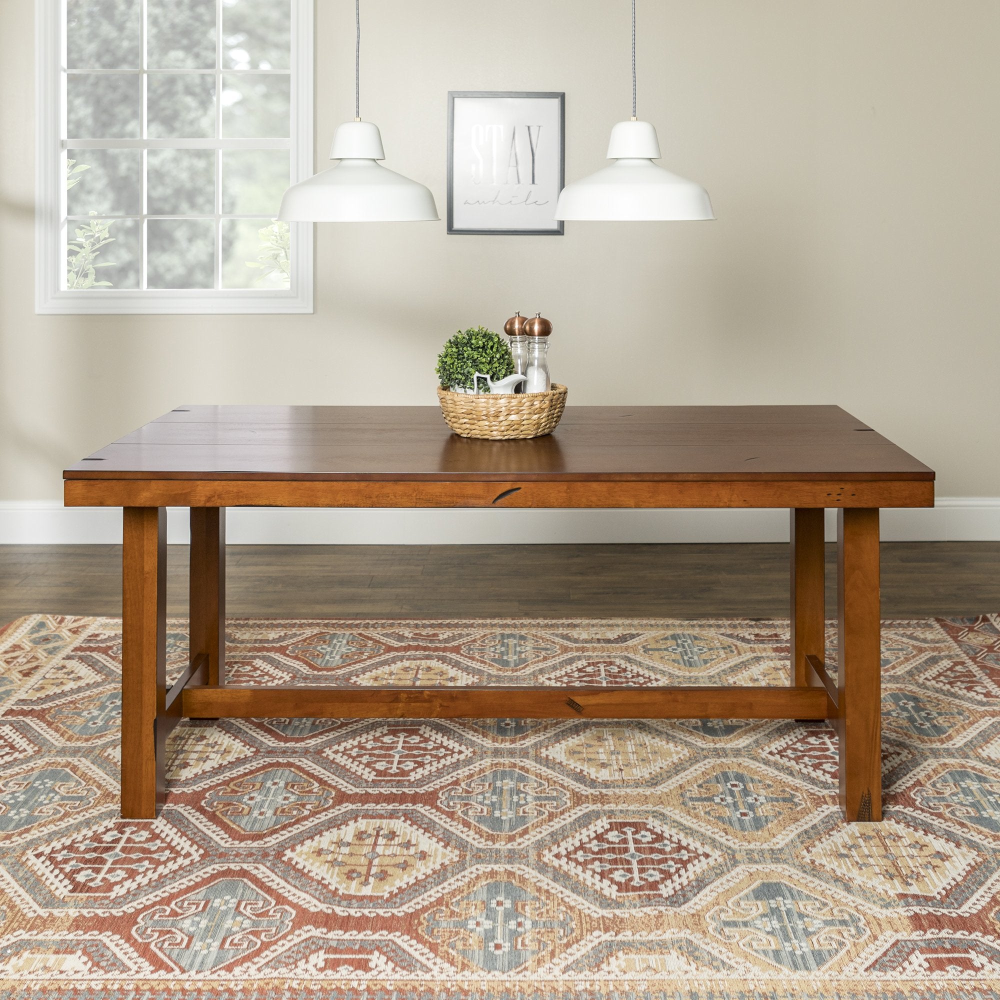 Mesa de comedor de madera Huntsman