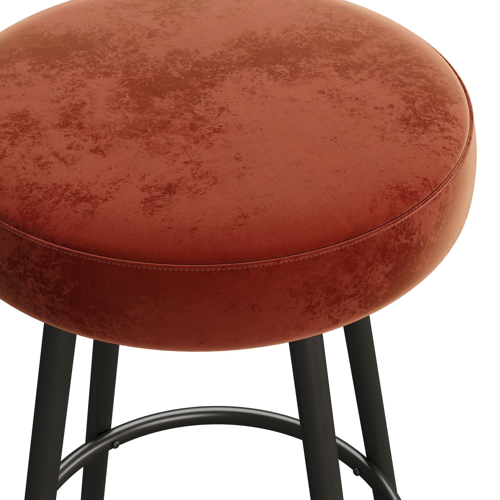 Juego de taburetes de bar con asiento giratorio Glam de 2 piezas Twyla