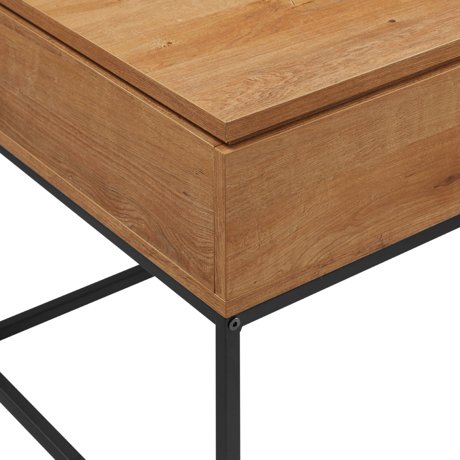 Mesa de centro elevable moderna de madera y metal de 40 pulgadas de Tyson