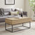 Mesa de centro elevable moderna de madera y metal de 40 pulgadas de Tyson