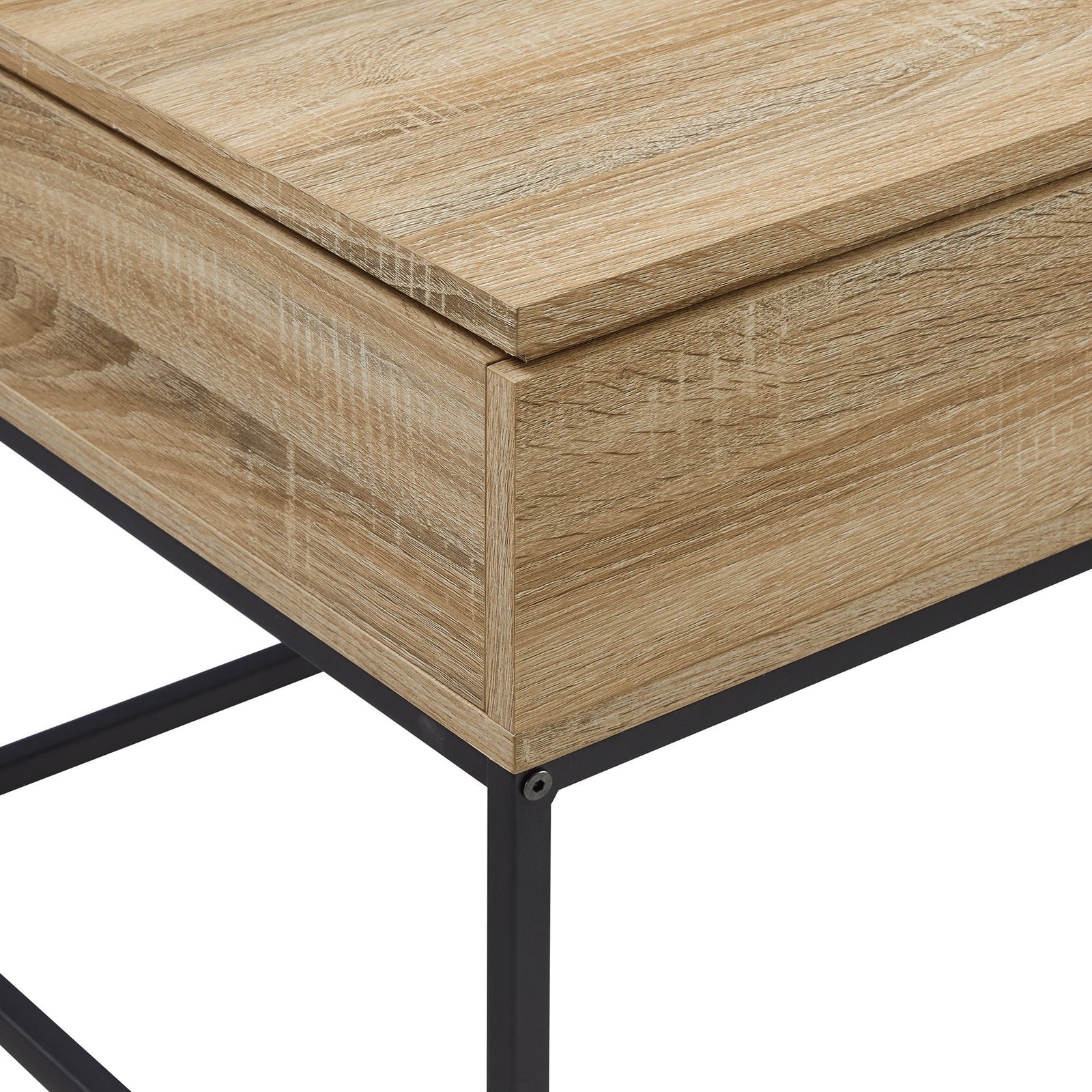 Mesa de centro elevable moderna de madera y metal de 40 pulgadas de Tyson
