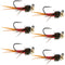 Tungsten Bead Tactical Jig Copper John Red Czech Nymph Euro Nymphing Fly - 6 Flies Size 12