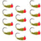 Tungsten Hot Bead Walt's Worm Jig Tactical Czech Nymph Euro Nymphing Fly - 1 Dozen Flies Hook Size 16