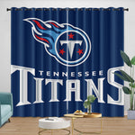 Cortinas opacas para ventana de Tennessee Titans, decoración de habitación
