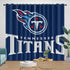Cortinas opacas para ventana de Tennessee Titans, decoración de habitación