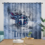 Cortinas opacas para ventana de Tennessee Titans, decoración de habitación