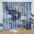 Cortinas opacas para ventana de Tennessee Titans, decoración de habitación