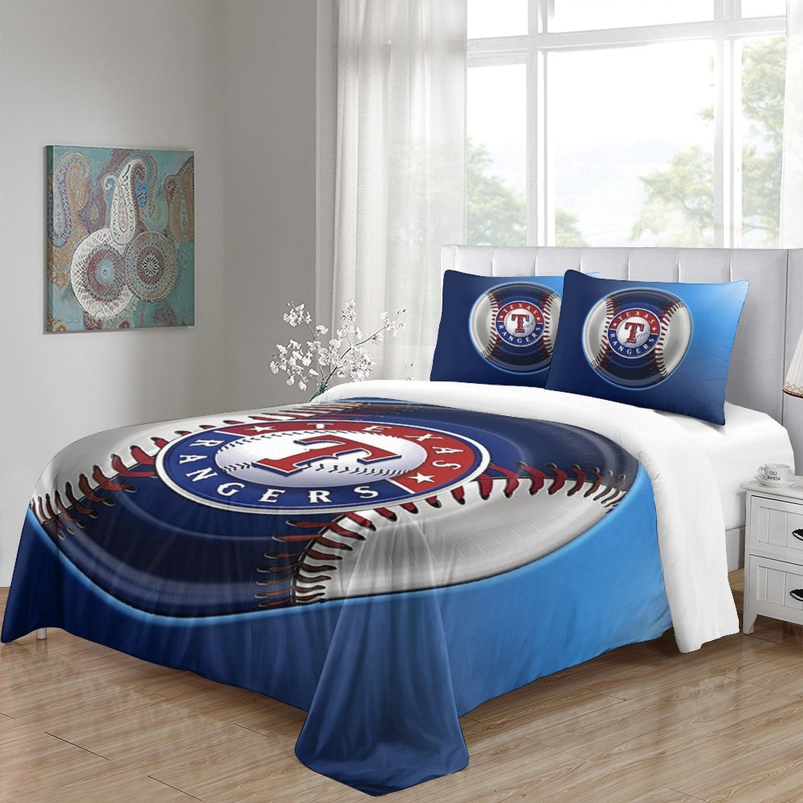 Texas Rangers Bedding Set Quilt Cover Without Filler