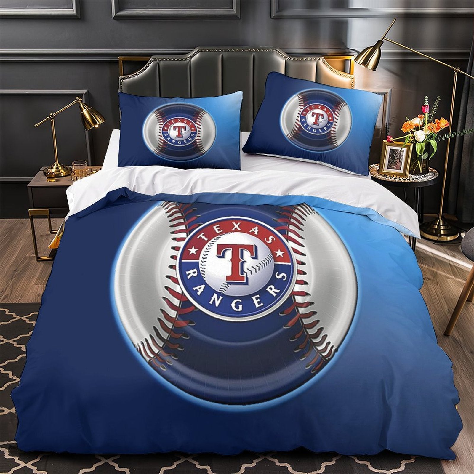 Texas Rangers Bedding Set Quilt Cover Without Filler