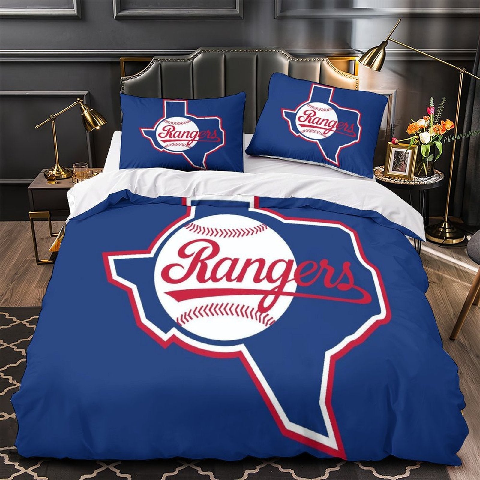 Texas Rangers Bedding Set Quilt Cover Without Filler