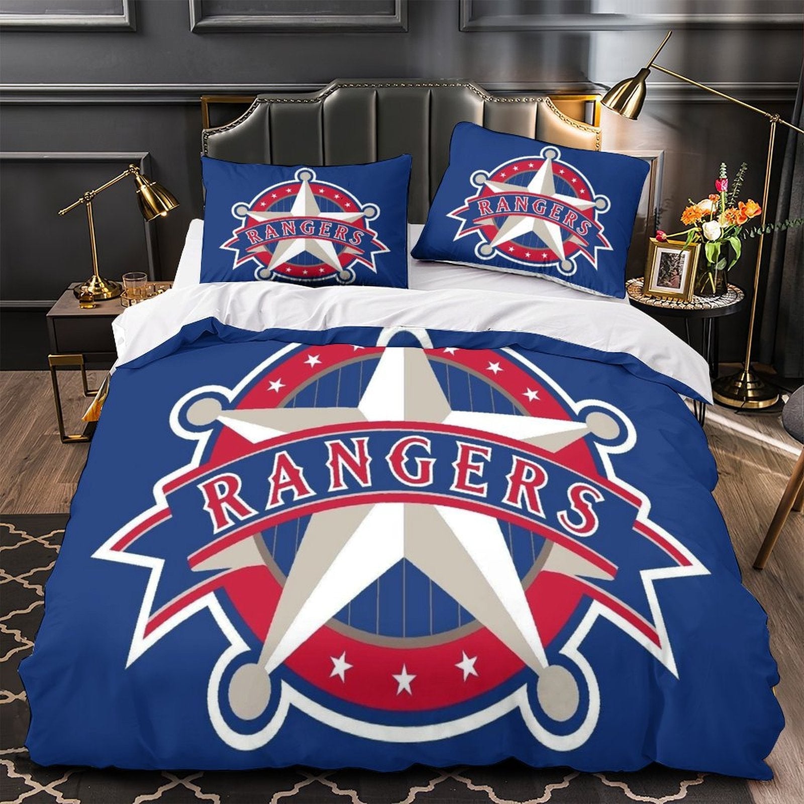 Texas Rangers Bedding Set Quilt Cover Without Filler