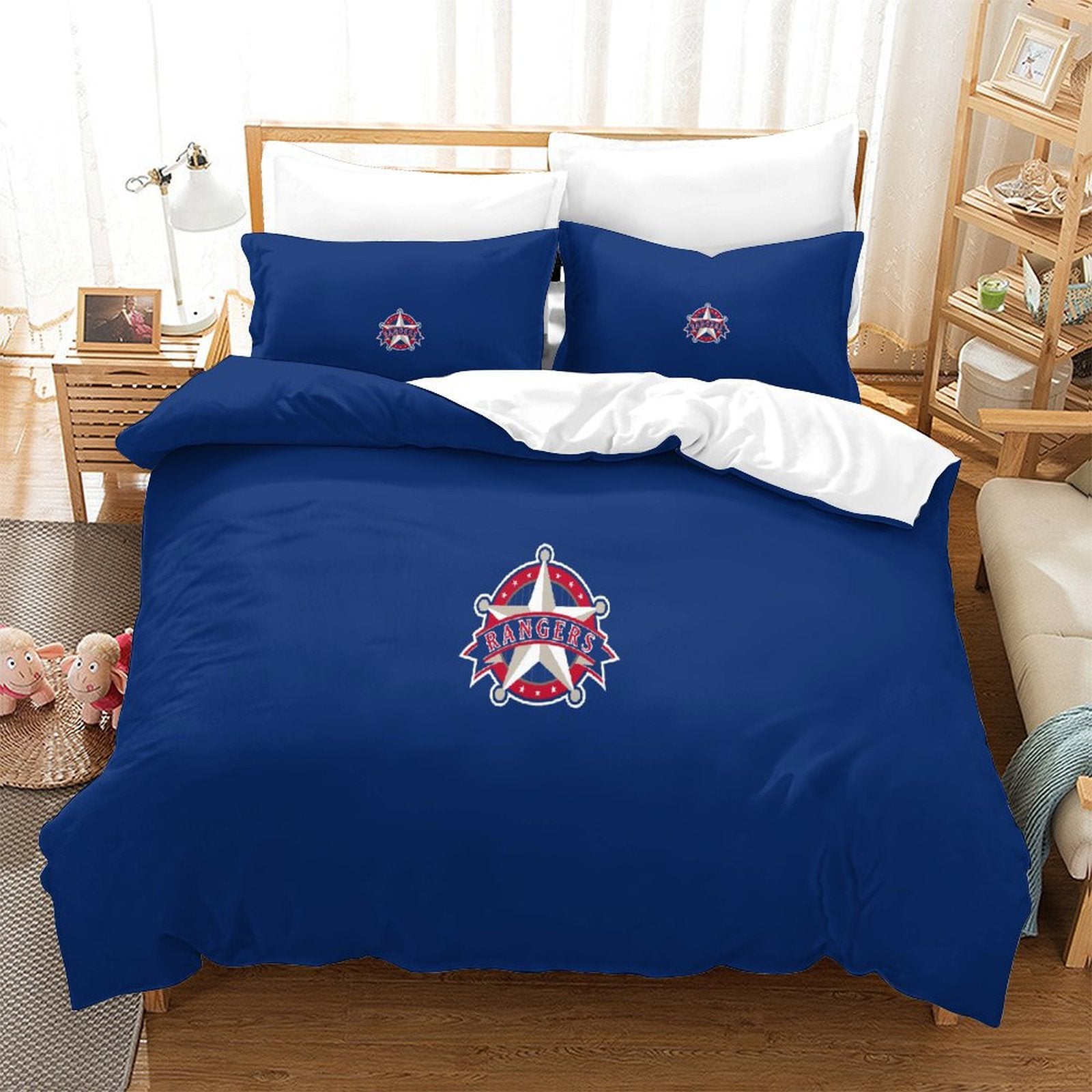 Texas Rangers Bedding Set Quilt Cover Without Filler