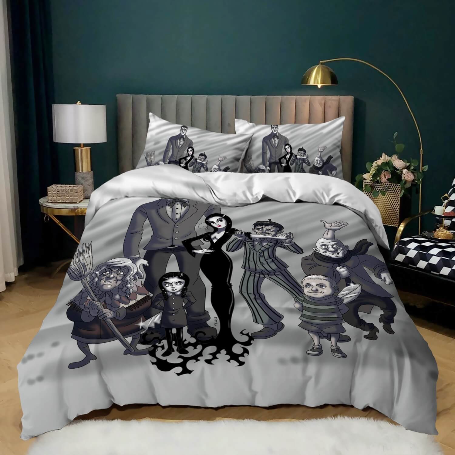 The Addams Family Bedding Set Quilt Cover Without Filler