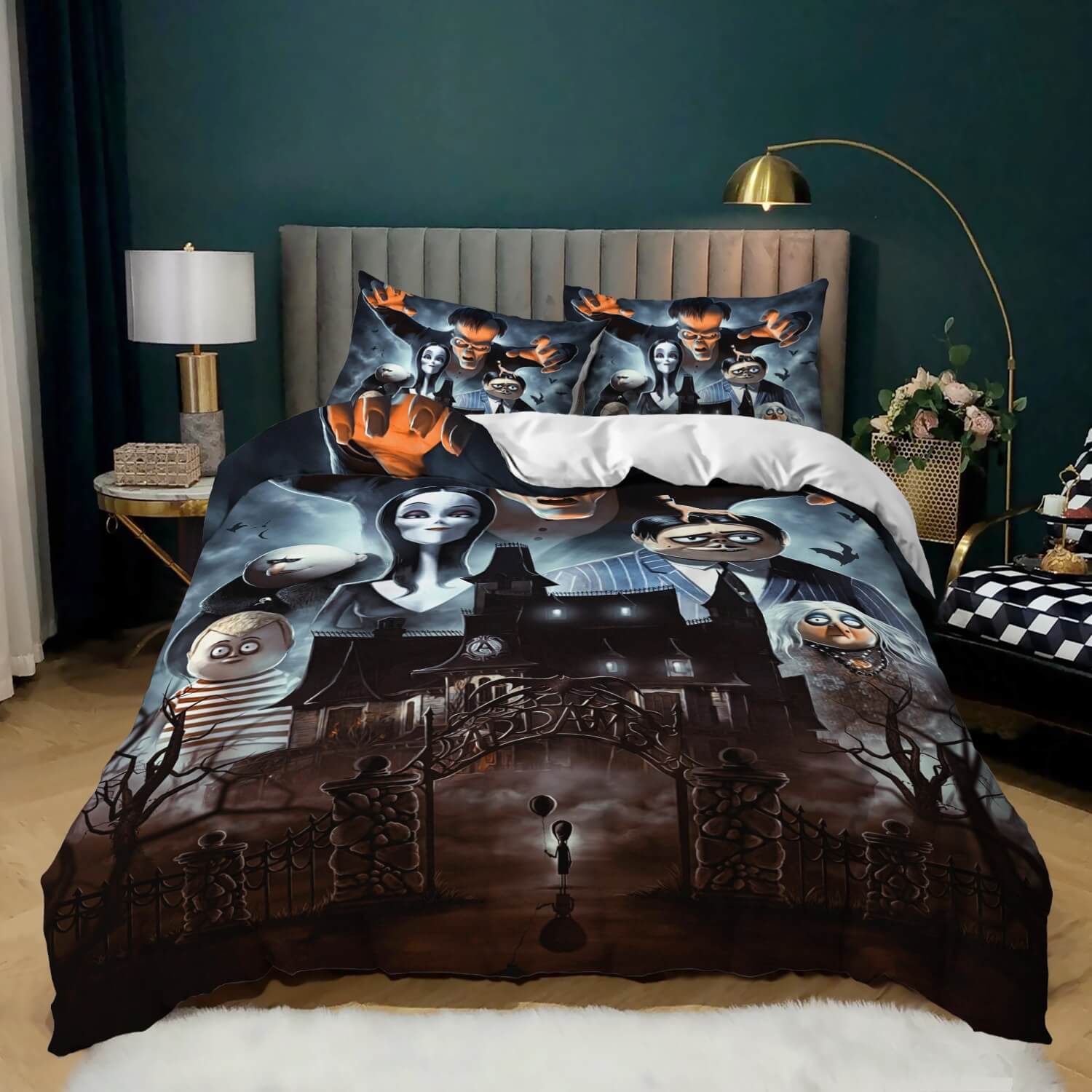 The Addams Family Bedding Set Quilt Cover Without Filler