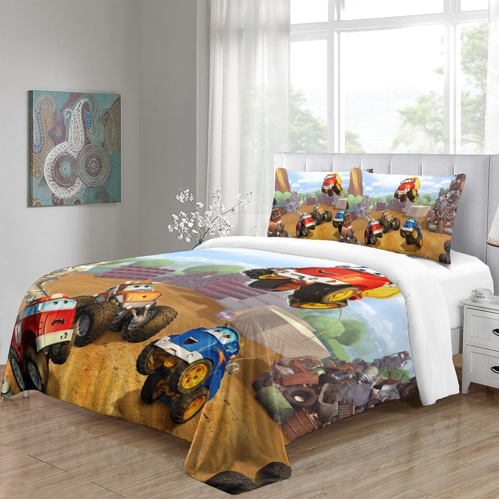 Juego de cama Las aventuras de Chuck y sus amigos, funda nórdica sin relleno