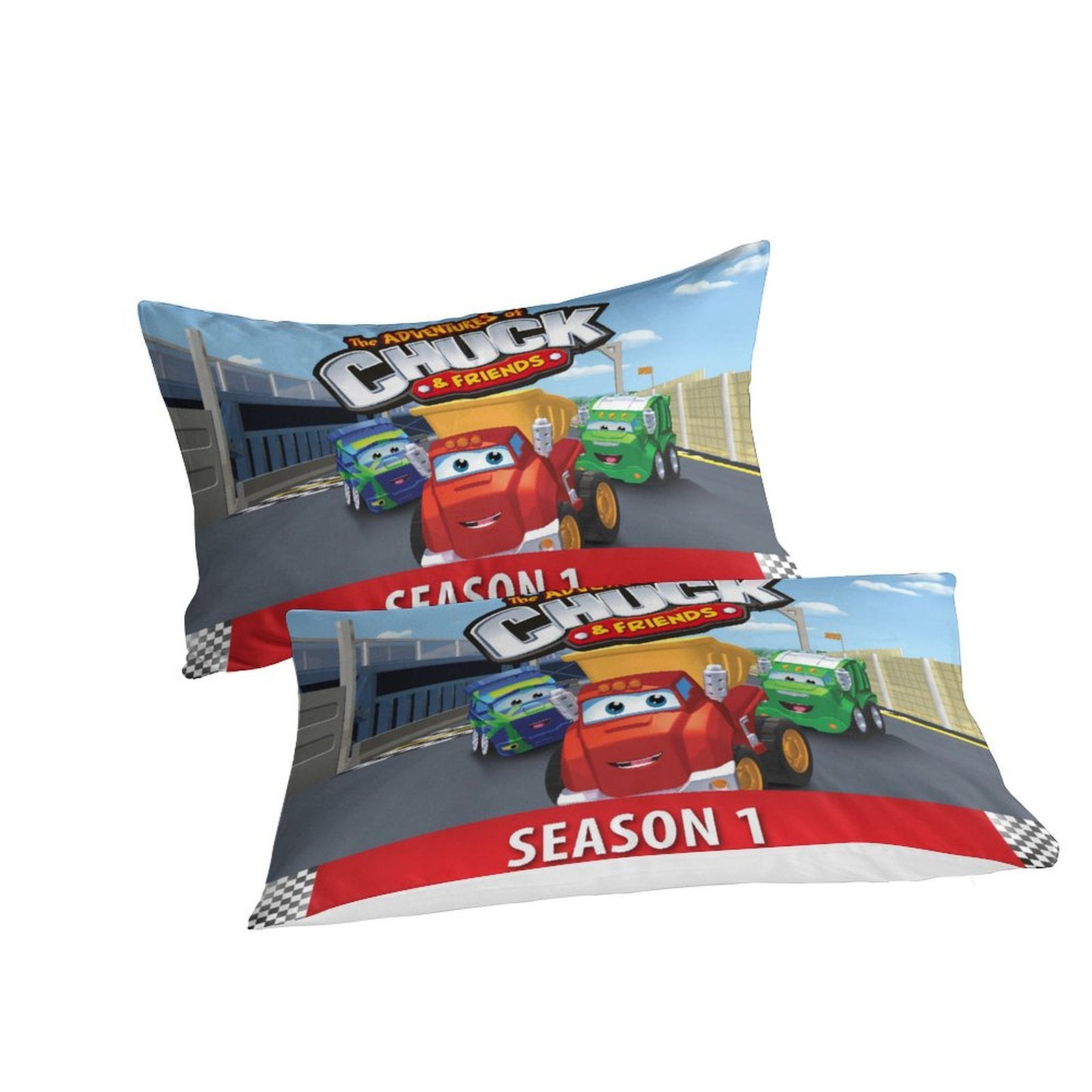 Juego de cama Las aventuras de Chuck y sus amigos, funda nórdica sin relleno