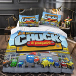 Juego de cama Las aventuras de Chuck y sus amigos, funda nórdica sin relleno